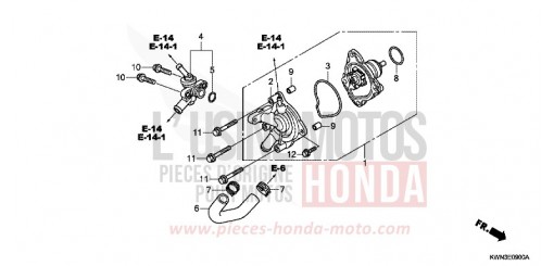 POMPE A EAU WW125EX2C de 2012